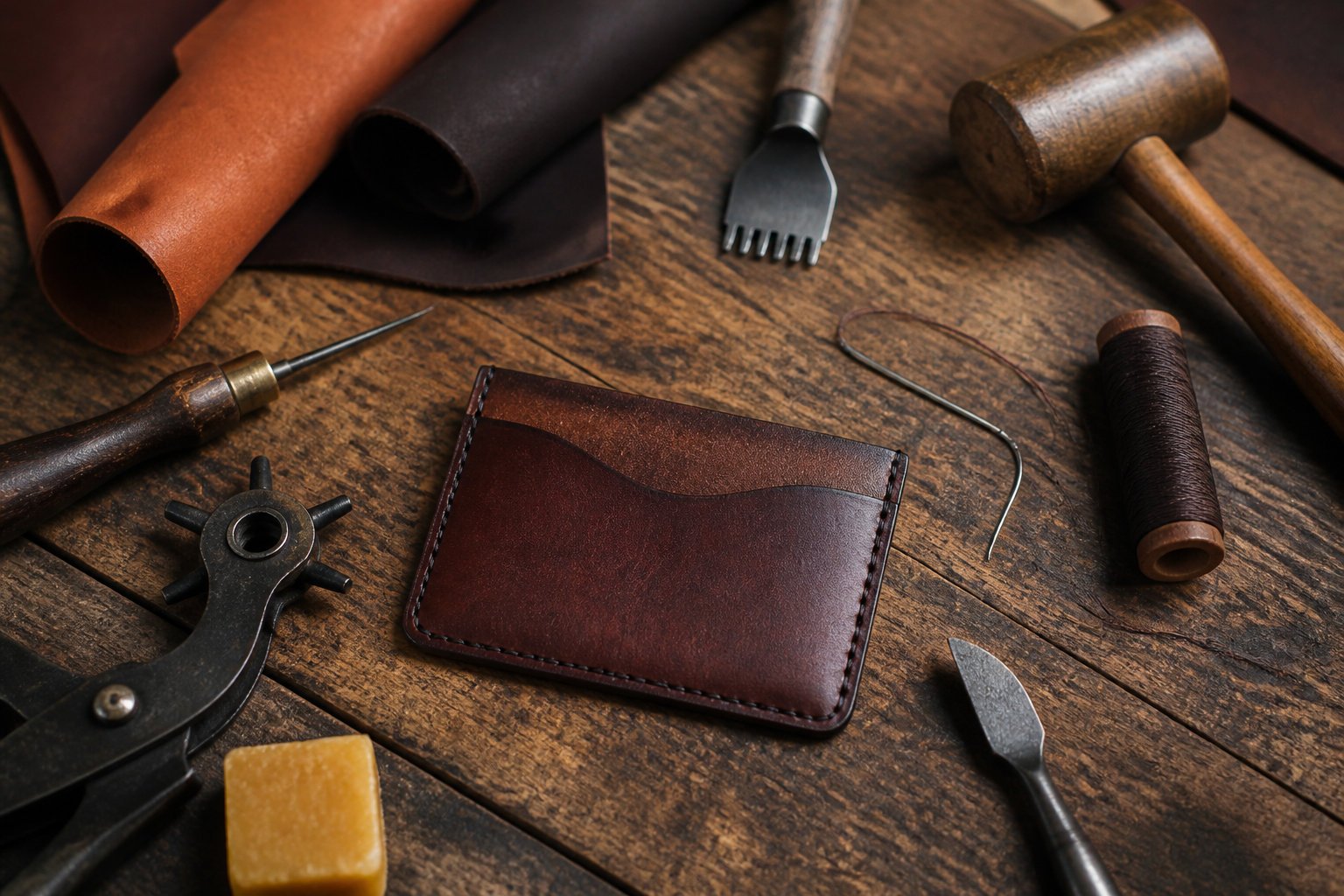 Atelier maroquinerie pour un accessoire artisanal unique