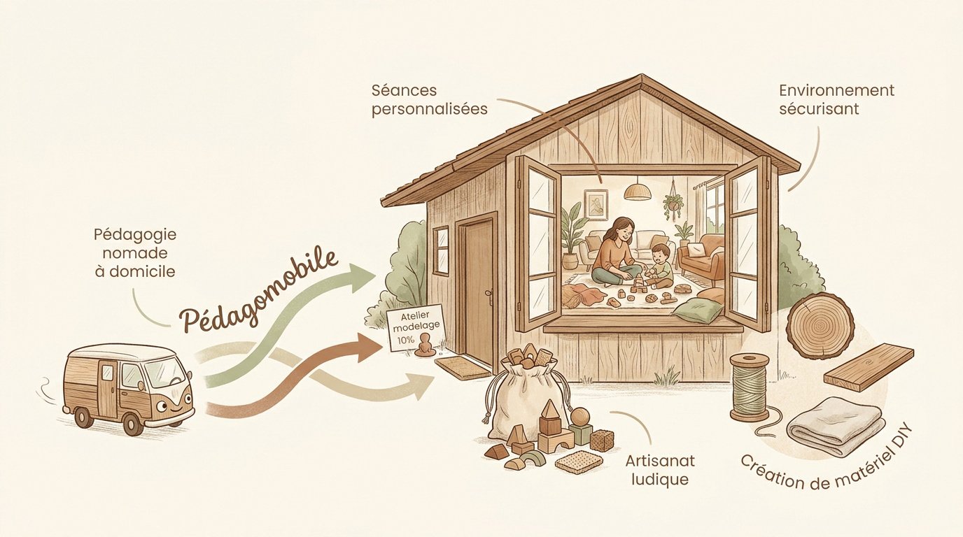 Atelier Montessori à domicile à Lyon avec matériel pédagogique en bois